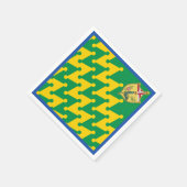 Nobile Contrada del Bruco (Raupe) Palio Serviette (Ecke)