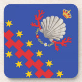 Nobile Contrada del Nicchio (Seashell) Getränkeuntersetzer (Vorderseite)