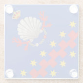 Nobile Contrada del Nicchio (Seashell) Glasuntersetzer (Rückseite)