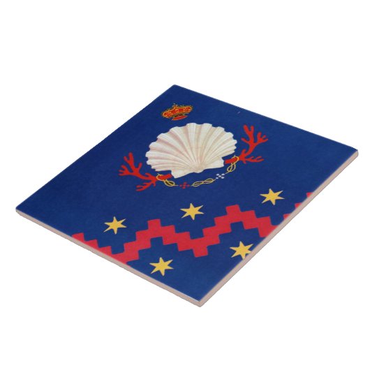 Nobile Contrada del Nicchio (Seashell) Palio Fliese (Seite)