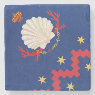 Nobile Contrada del Nicchio (Seashell) Palio Steinuntersetzer