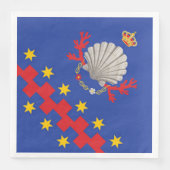 Nobile Contrada del Nicchio (Seashell) Serviette (Vorderseite)