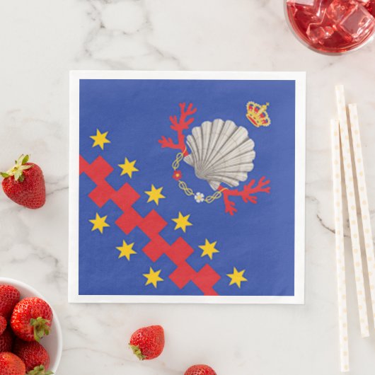Nobile Contrada del Nicchio (Seashell) Serviette (Beispiel)