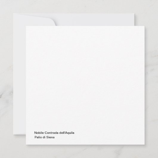 Nobile Contrada dell'Aquila Palio di Siena (Adler) (Rückseite)