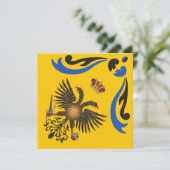 Nobile Contrada dell'Aquila Palio di Siena (Adler) Dankeskarte (Stehend Vorderseite)