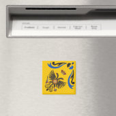 Nobile Contrada dell'Aquila Palio di Siena (Adler) Magnet (In Situ (Geschirrspüler))