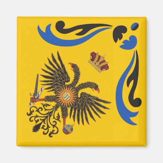 Nobile Contrada dell'Aquila Palio di Siena (Adler) Magnet (Vorne)