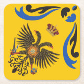 Nobile Contrada dell'Aquila Palio di Siena (Adler) Rechteckiger Pappuntersetzer (Vorderseite)