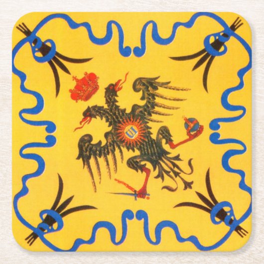 Nobile Contrada dell'Aquila Palio di Siena (Adler) Rechteckiger Pappuntersetzer (Vorderseite)