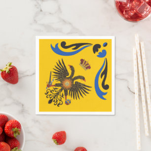 Nobile Contrada dell'Aquila Palio di Siena (Adler) Serviette
