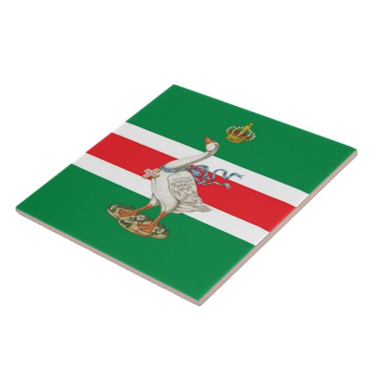 Nobile Contrada dell'Oca (Gänse) Palio Fliese (Seite)