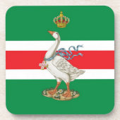 Nobile Contrada dell'Oca (Gänse) Palio Getränkeuntersetzer (Vorderseite)