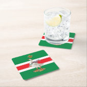 Nobile Contrada dell'Oca (Gänse) Palio Rechteckiger Pappuntersetzer (Vor Ort)