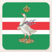 Nobile Contrada dell'Oca (Gänse) Palio Rechteckiger Pappuntersetzer (Vorderseite)