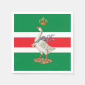 Nobile Contrada dell'Oca (Gänse) Palio Serviette (Vorderseite)