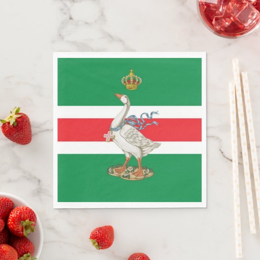 Nobile Contrada dell'Oca (Gänse) Palio Serviette (Beispiel)
