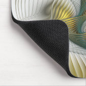 Nobile Golden Aquamarine Abstrakte Fantasie Frakta Mousepad (Ecke)