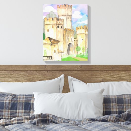 Nobility Stretched Canvas Print Leinwanddruck (Insitu (Schlafzimmer))