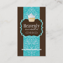 Noble Bäckerei-Visitenkarte des Damast-Kuchen-|