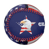 Noble Bald Adler, Die amerikanische Flagge, Star Baseball (Vorderseite Links)