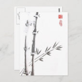 Noble Bamboo Postkarte (Vorne/Hinten)