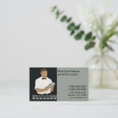 Noble Barkeepergeschäftskarten Visitenkarte (Stehend Vorderseite)