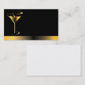 Noble Barkeepergeschäftskarten Visitenkarte (Vorne/Hinten)