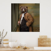 Noble Beasts - Dandy Bear Poster (Küche)