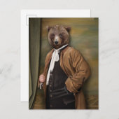 Noble Beasts - Dandy Bear Postkarte (Vorne/Hinten)