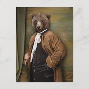 Noble Beasts - Dandy Bear Postkarte