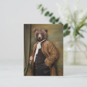 Noble Beasts - Dandy Bear Postkarte (Stehend Vorderseite)