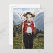 Noble Beasts - Dandy Cow Postkarte (Vorne/Hinten)