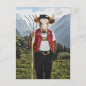 Noble Beasts - Dandy Cow Postkarte (Vorderseite)