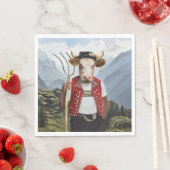 Noble Beasts - Dandy Cow Serviette (Beispiel)