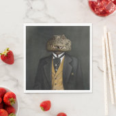 Noble Beasts - Dandy Crocodile Serviette (Beispiel)