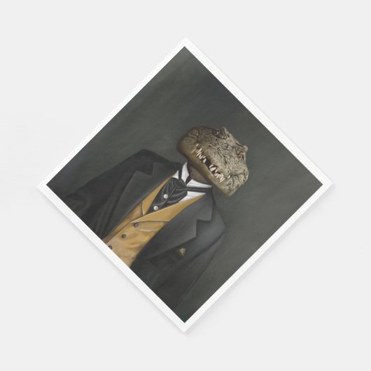 Noble Beasts - Dandy Crocodile Serviette (Ecke)