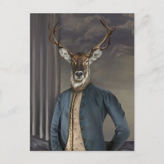 Noble Beasts - Dandy Deer Postkarte (Vorderseite)