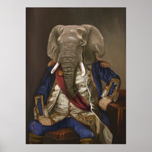 Noble Beasts - Dandy Elephant Poster