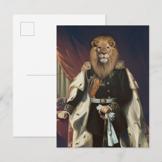 Noble Beasts - Dandy Lion  Postkarte (Vorne/Hinten)