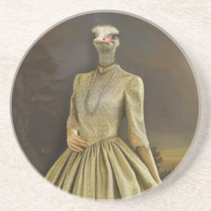 Noble Beasts - Dandy Ostrich Getränkeuntersetzer