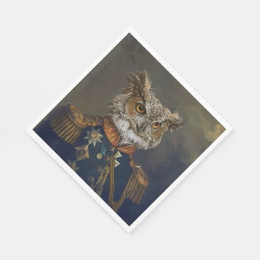 Noble Beasts - Dandy Owl Serviette (Ecke)