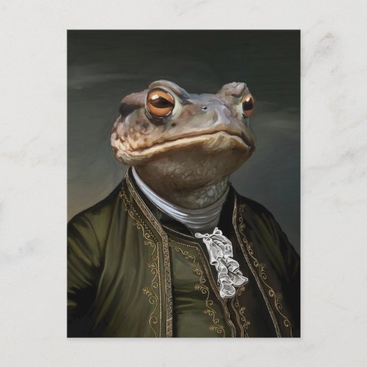 Noble Beasts - Dandy Toad Postkarte (Vorderseite)