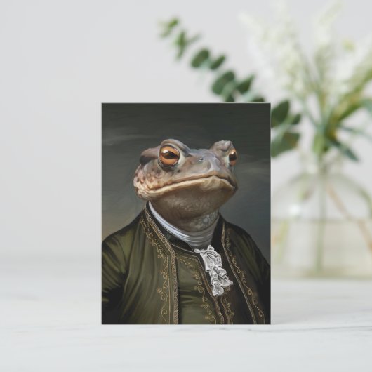 Noble Beasts - Dandy Toad Postkarte (Stehend Vorderseite)