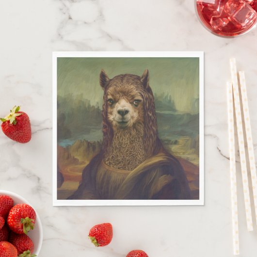 Noble Beasts - Mona Llama Serviette (Beispiel)