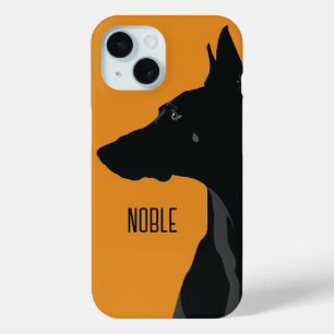 Noble Black Doberman Case-Mate iPhone Hülle