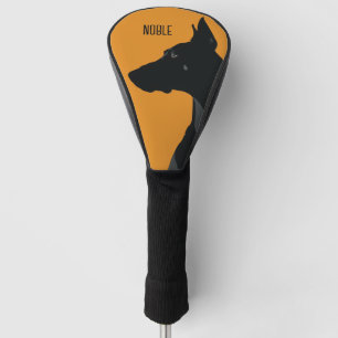 Noble Black Doberman Golf Headcover