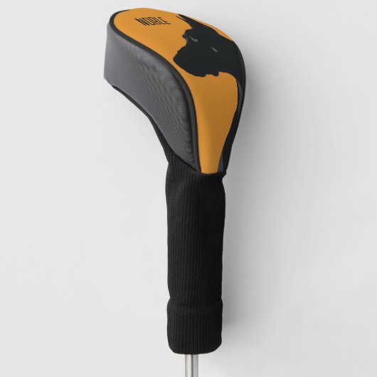 Noble Black Doberman Golf Headcover (angewinkelt)