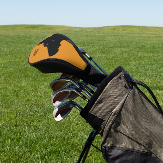 Noble Black Doberman Golf Headcover (In SItu)