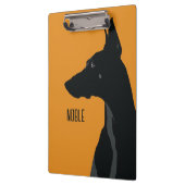 Noble Black Doberman Klemmbrett (Links)