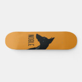 Noble Black Doberman Skateboard (Horizontal)